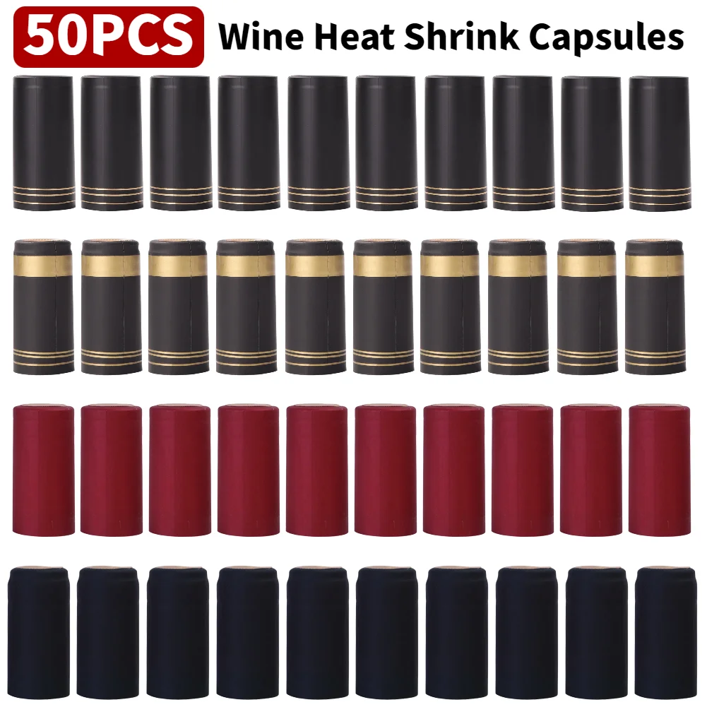 Wine Beer Liquor - 50PCS Wine Bottle Heat Shrink Capsules