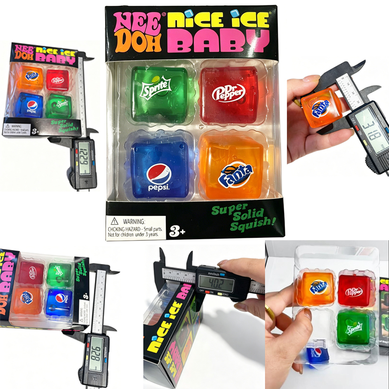 Cocktail Shaker Set - Squishy Schylling NeeDoh Nice Cube Sensory
