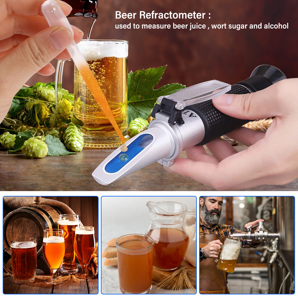 Wine Beer Liquor - Beer Wort Wine Alcohol Refractometer SG