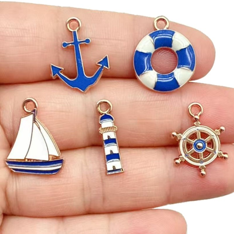 Cocktail Shaker Set - 20pcs Navy Wind Sail DIY Accessories,