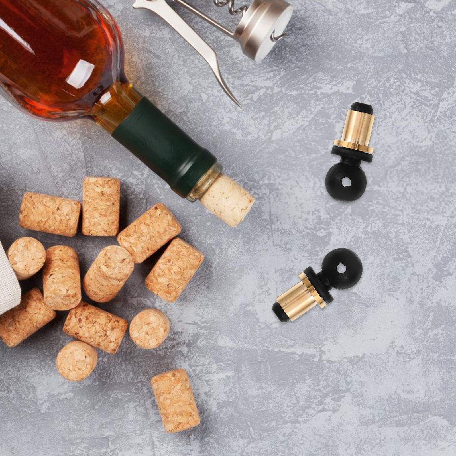 2Pcs Gourd Wine Stopper Set Re - Wine Beer Glass Set avis et prix