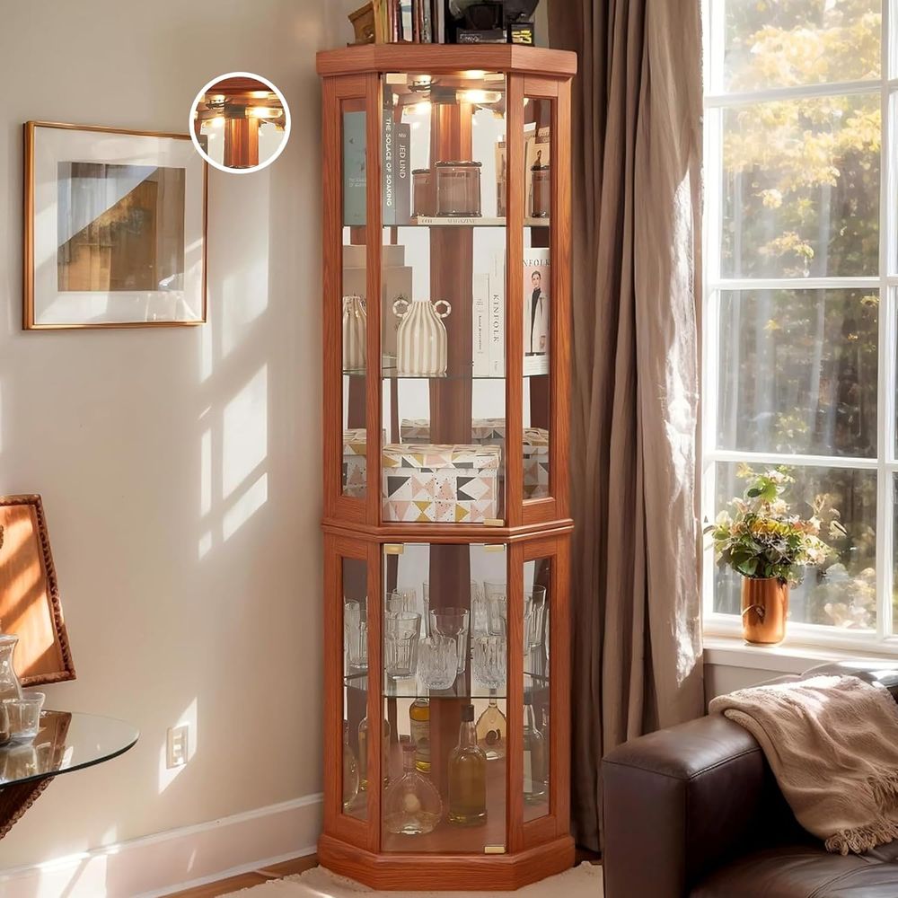 70 Tall Illuminated Glass Disp - Wine & Beer Quito avis et prix