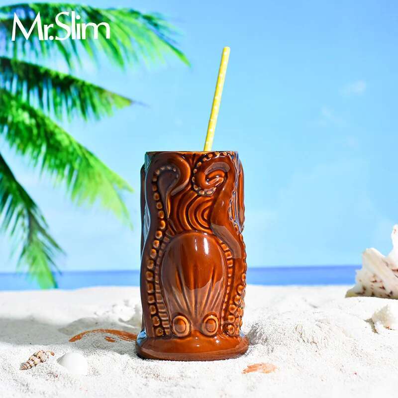 TIKI Bar Cocktail Cup Hawaii T - Wine Beer Mixed Drinks avis et prix