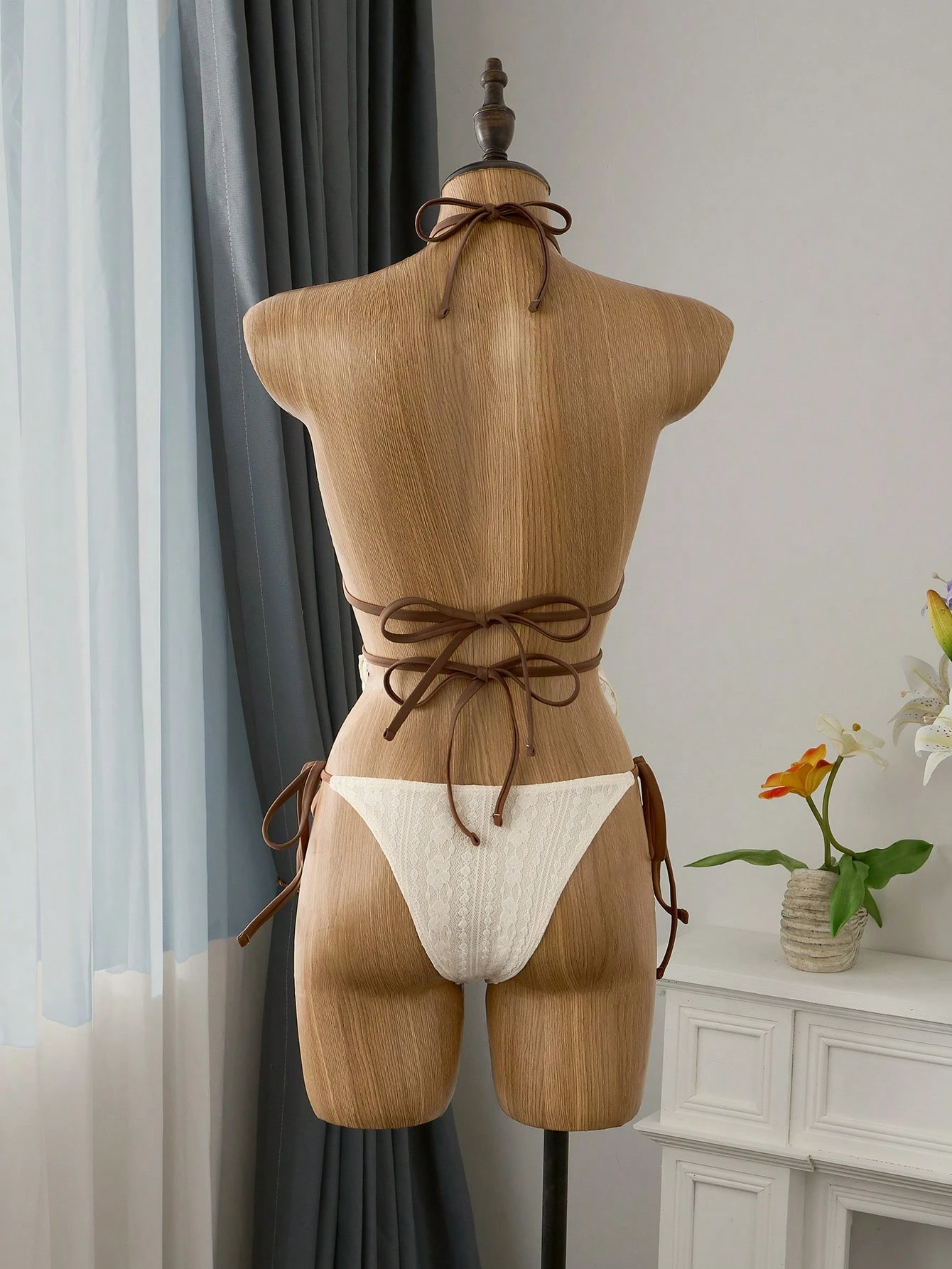 Cream Lace Halter Neck Tankini - Cocktail Shaker Set avis et prix