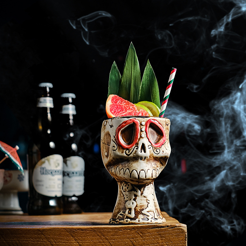 Halloween Skull Ceramic Mug -  - Wine Beer Mixed Drinks avis et prix