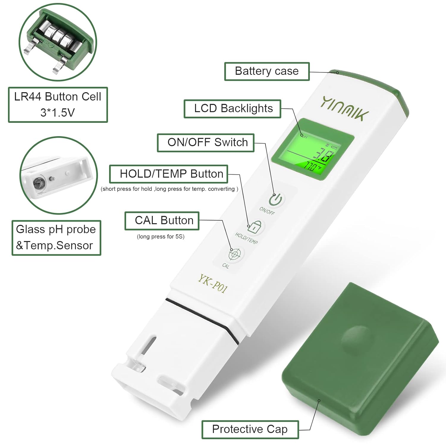 pH Meter Tester for Water Hydr - Wine Beer Spa avis et prix