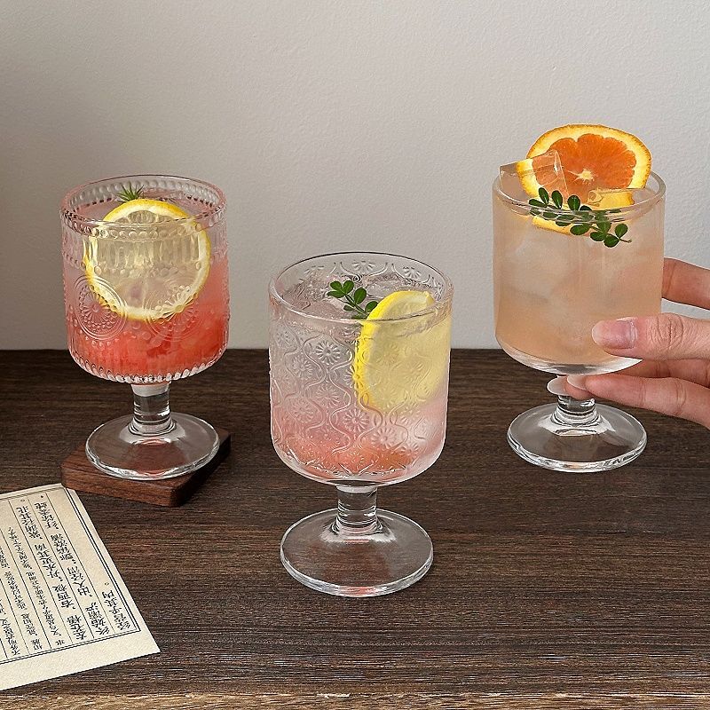 4pcs Set Vintage Embossed Mixe - Wine Beer Mixed Drinks avis et prix
