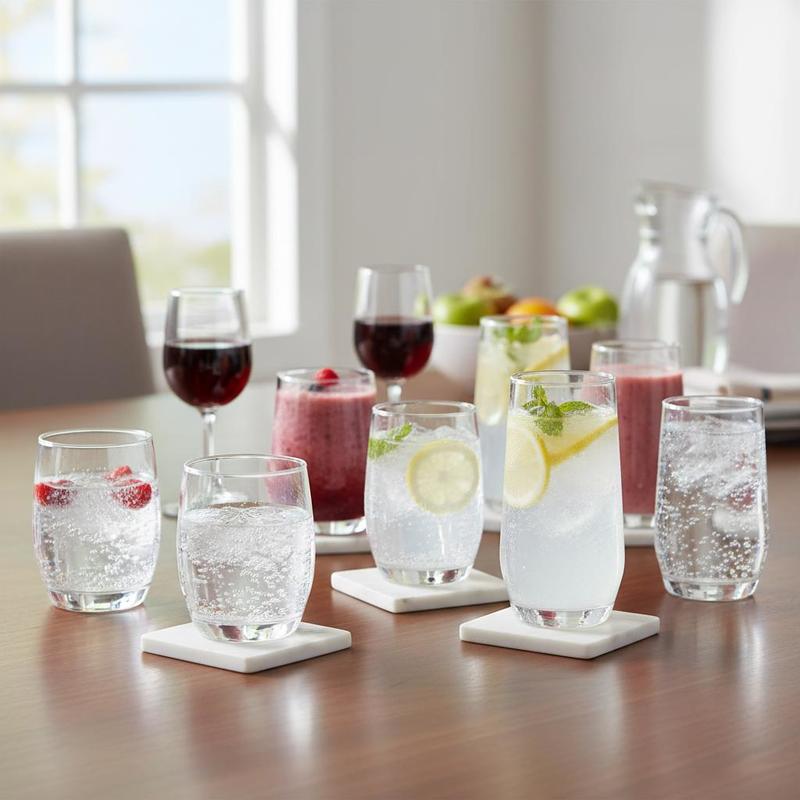 Glassware Collection 16-Piece  - Wine Beer Mixed Drinks avis et prix