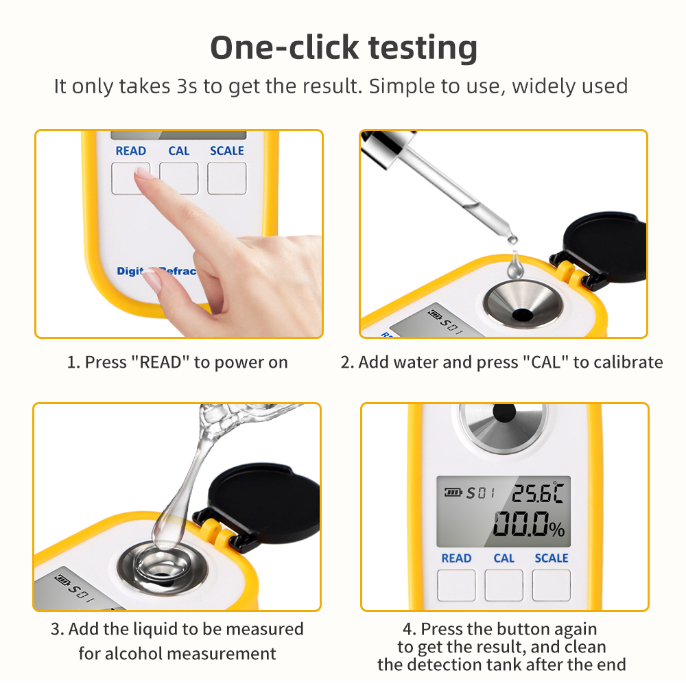Digital Alcohol Refractometer  - Wine Beer Liquor avis et prix
