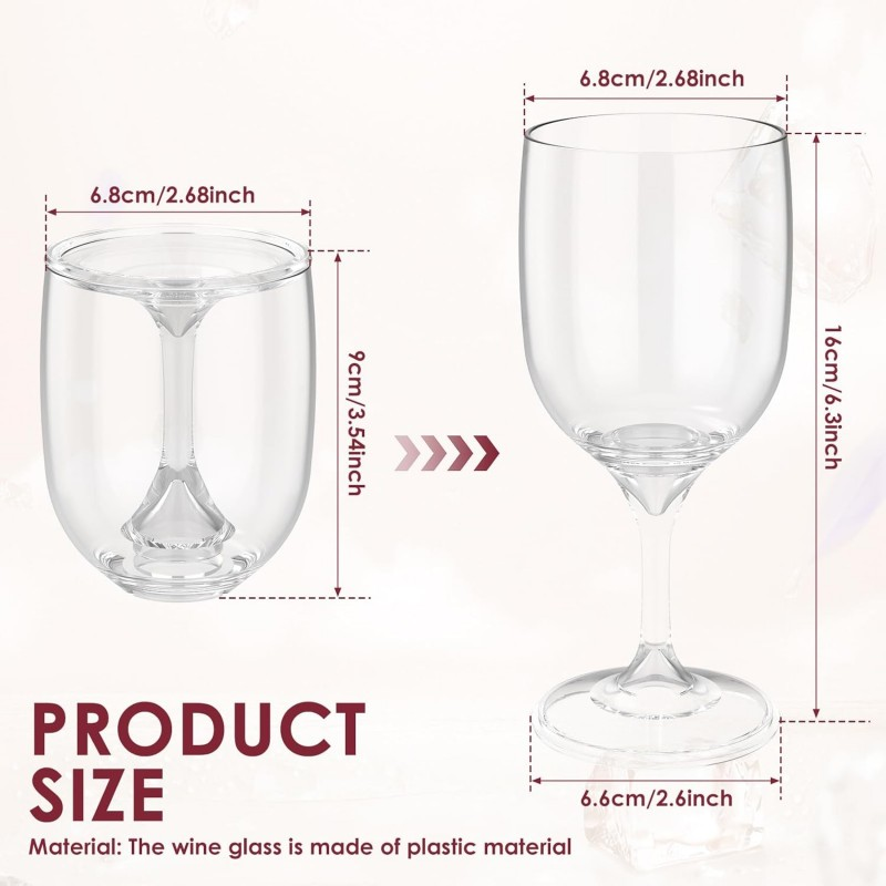 Folding Wine Glass Transparent - Wine & Beer Quito avis et prix