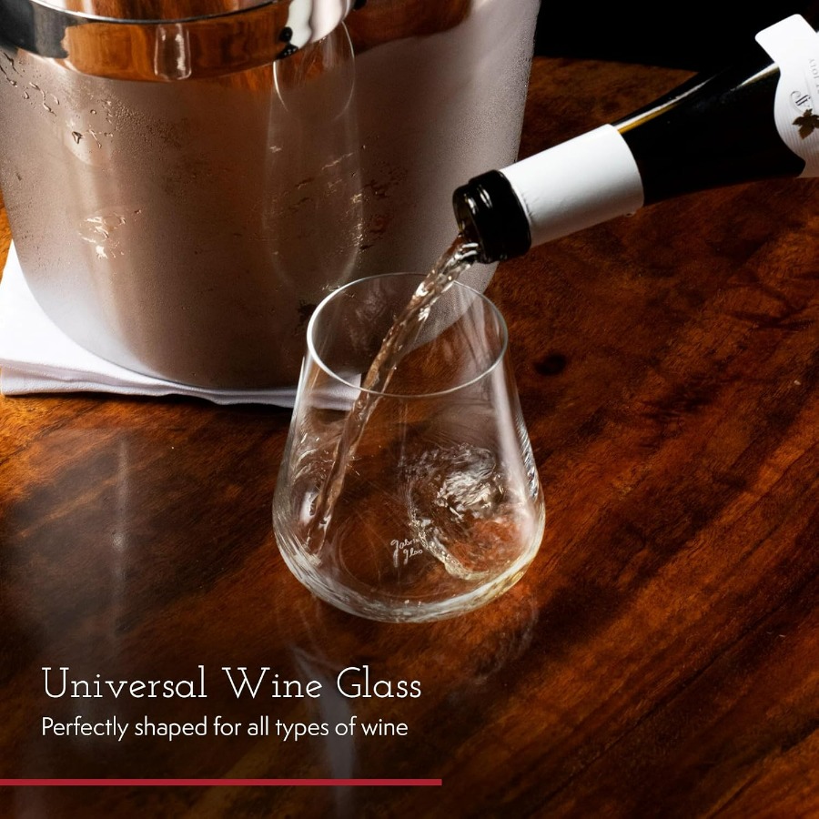 Stemless Crystal Wine Glasses  - Wine Beer Glass Set avis et prix