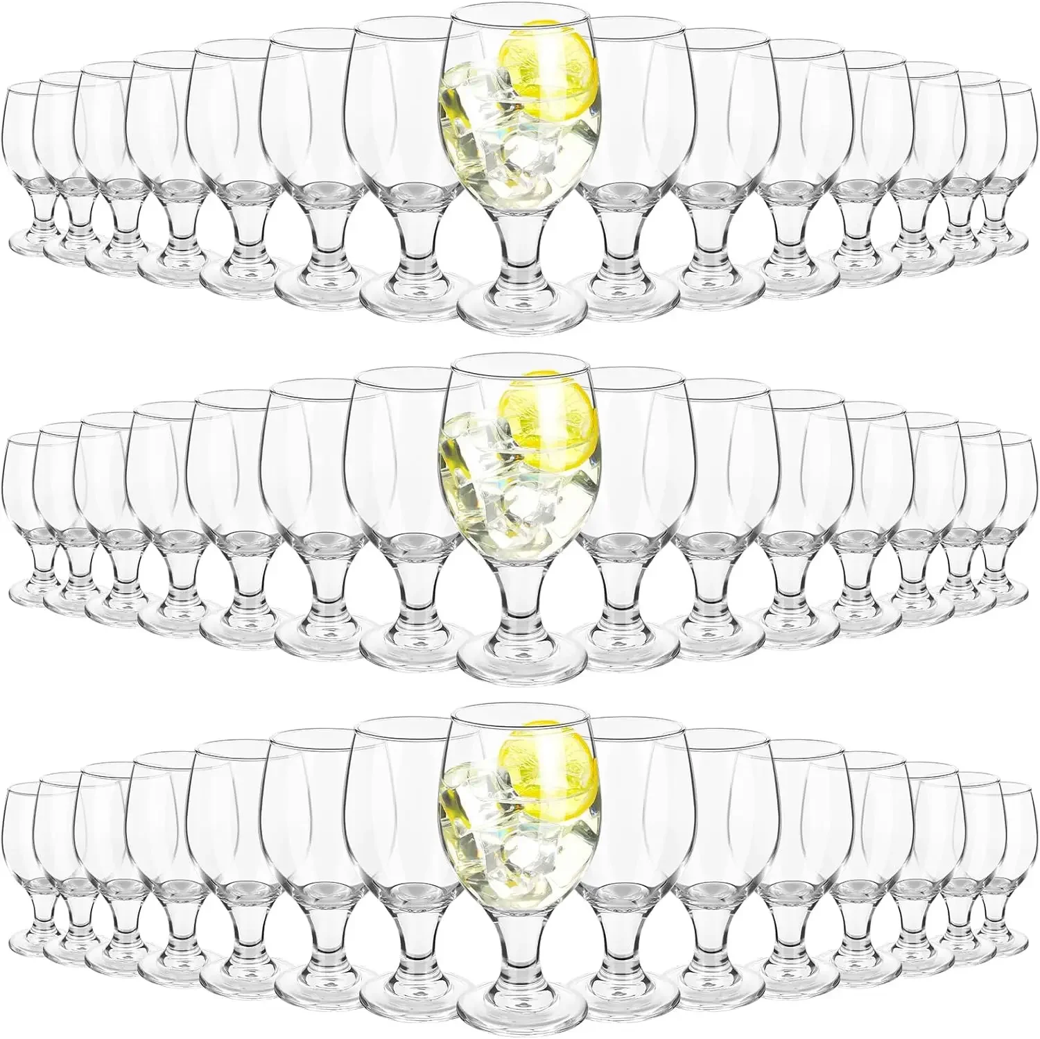 Set of 48 Clear Glasses 13.5 o - Wine Beer Glass Set avis et prix