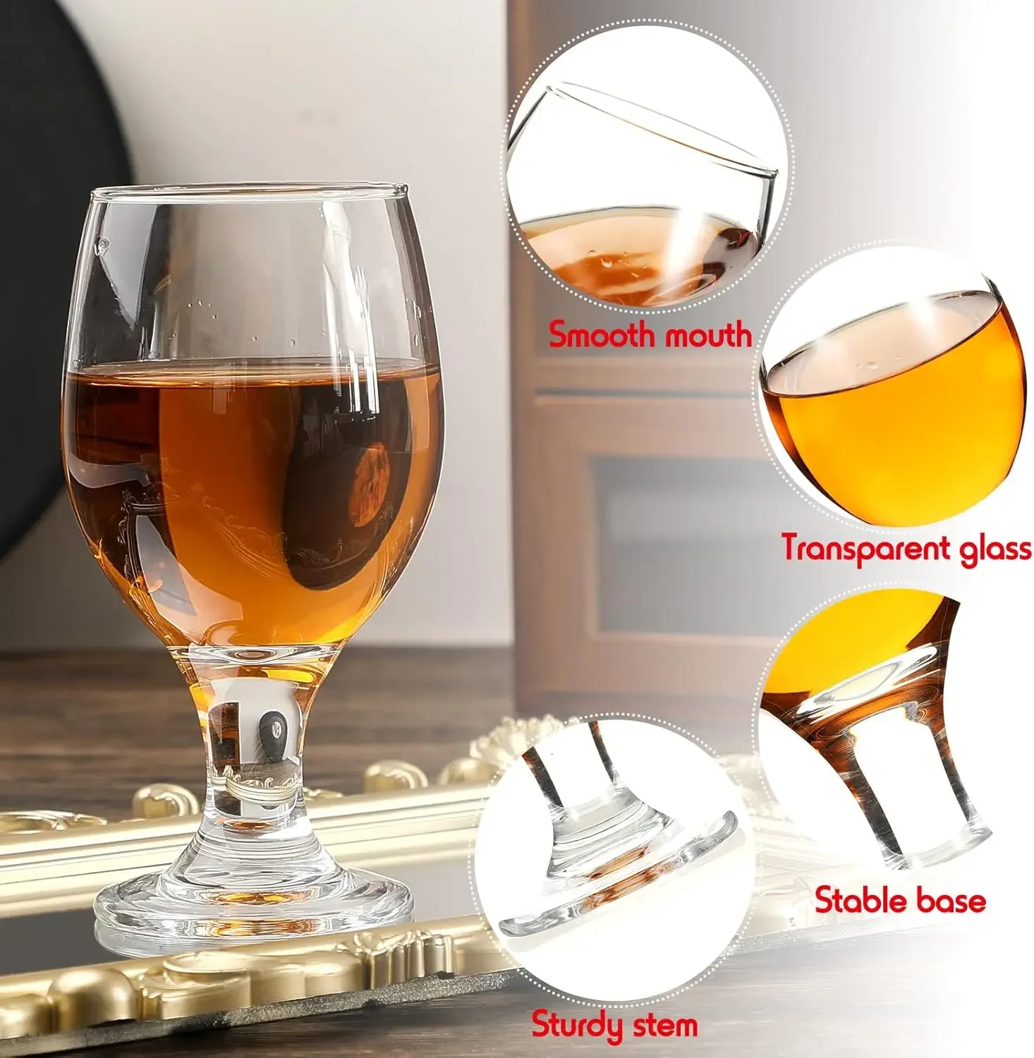 Set of 48 Clear Glasses 13.5 o - Wine Beer Glass Set avis et prix