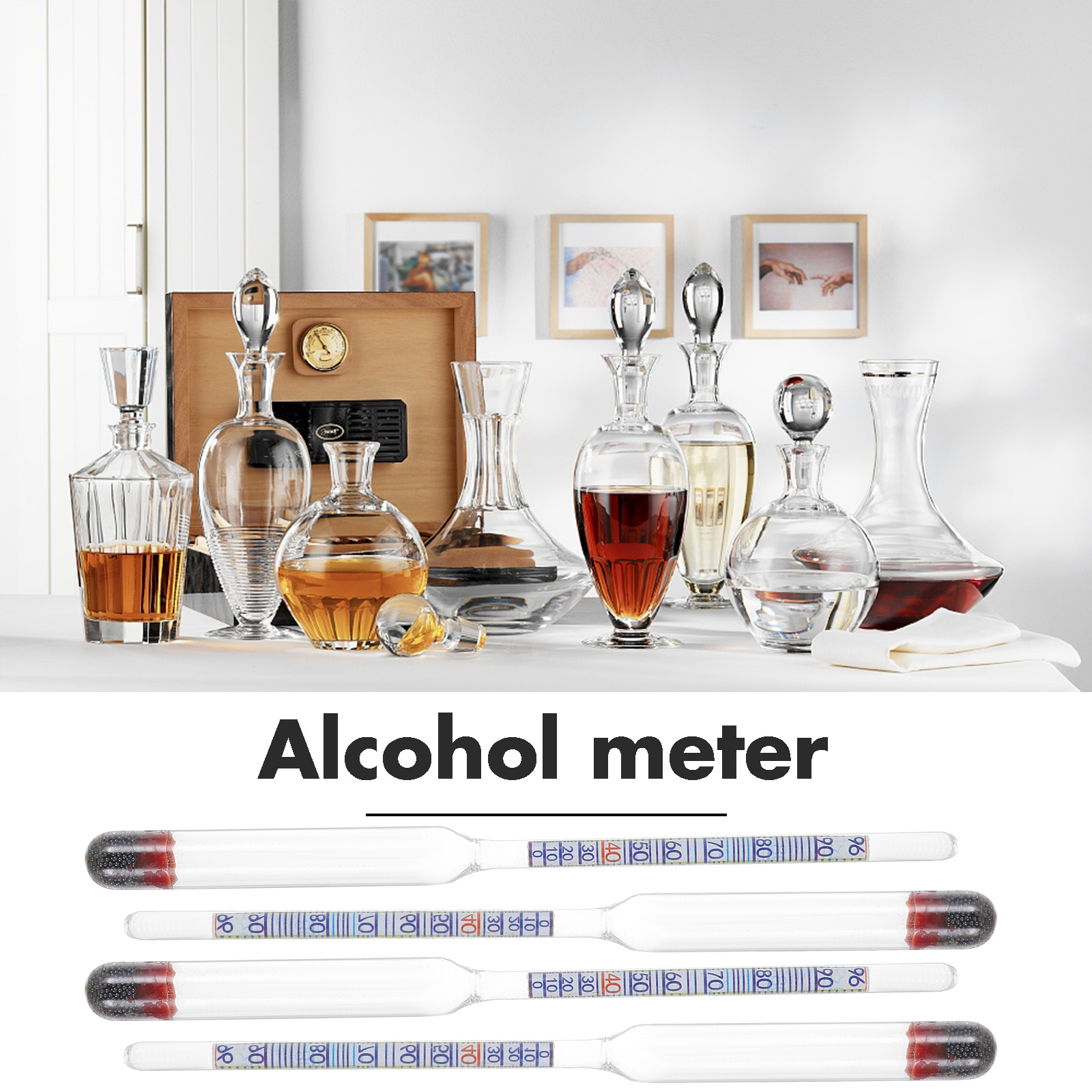 5Pcs Alcohol Meter Glass Hydro - Wine Beer Liquor avis et prix