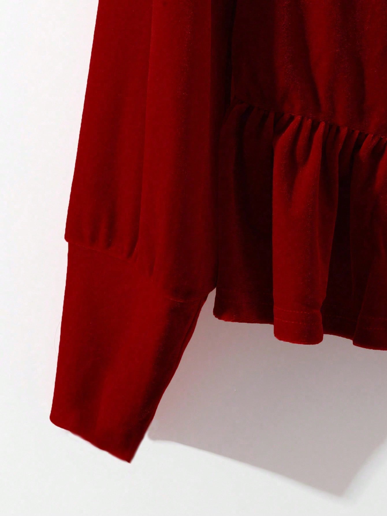 Women's Velvet High Neck Peplu - Wine & Beer Quito avis et prix