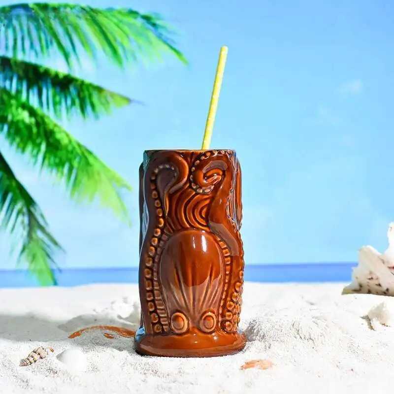 TIKI Bar Cocktail Cup Hawaii T - Wine Beer Mixed Drinks avis et prix