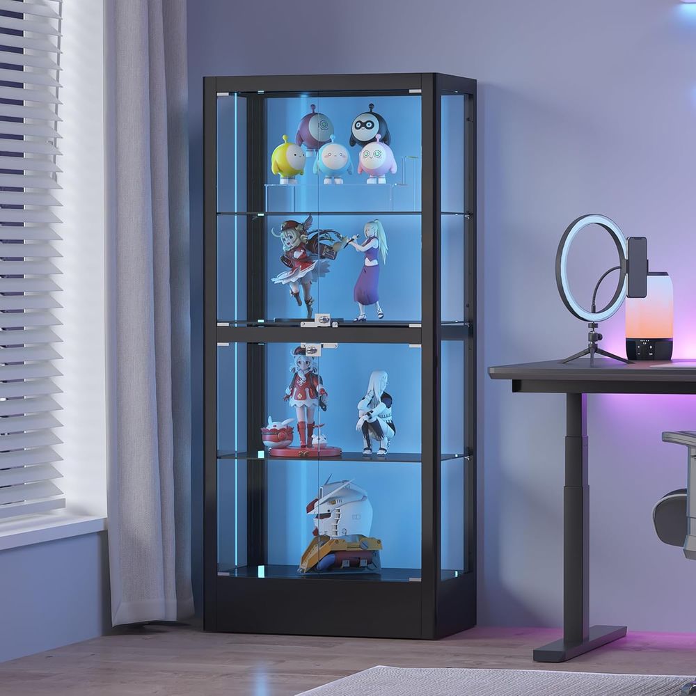 4-Sided Lockable Glass Display - Wine & Beer Quito avis et prix