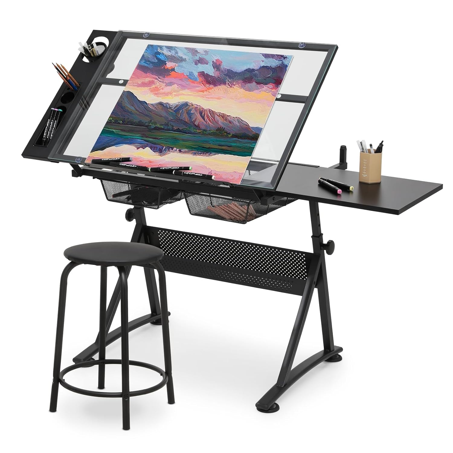 Drafting Table with Height Adj - Cocktail Shaker Set avis et prix