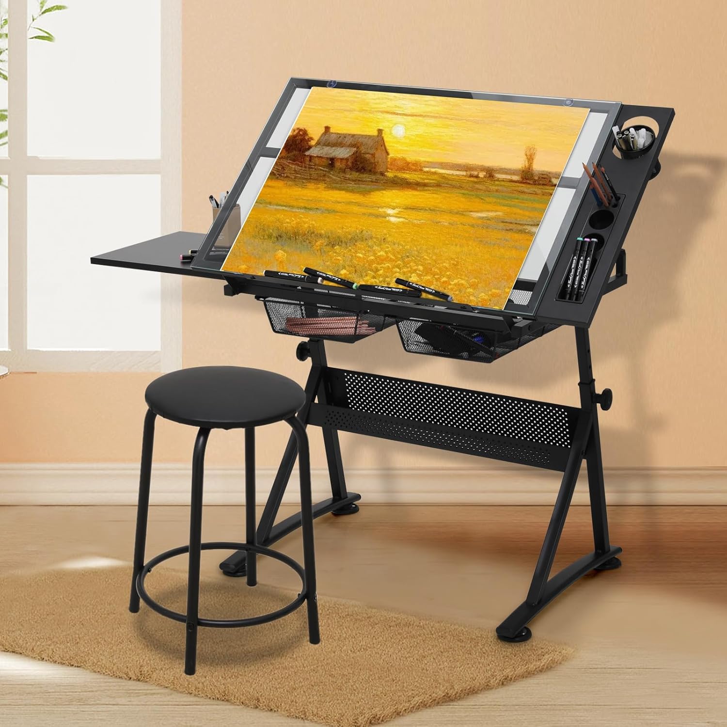 Drafting Table with Height Adj - Cocktail Shaker Set avis et prix