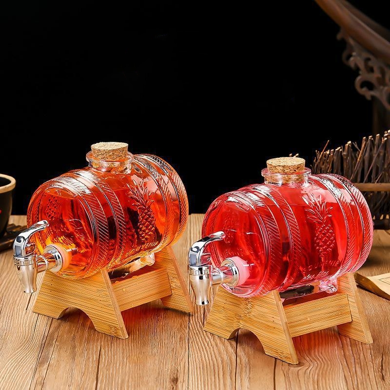 1L Glass Whiskey Barrel Wine B - Wine Beer Liquor avis et prix