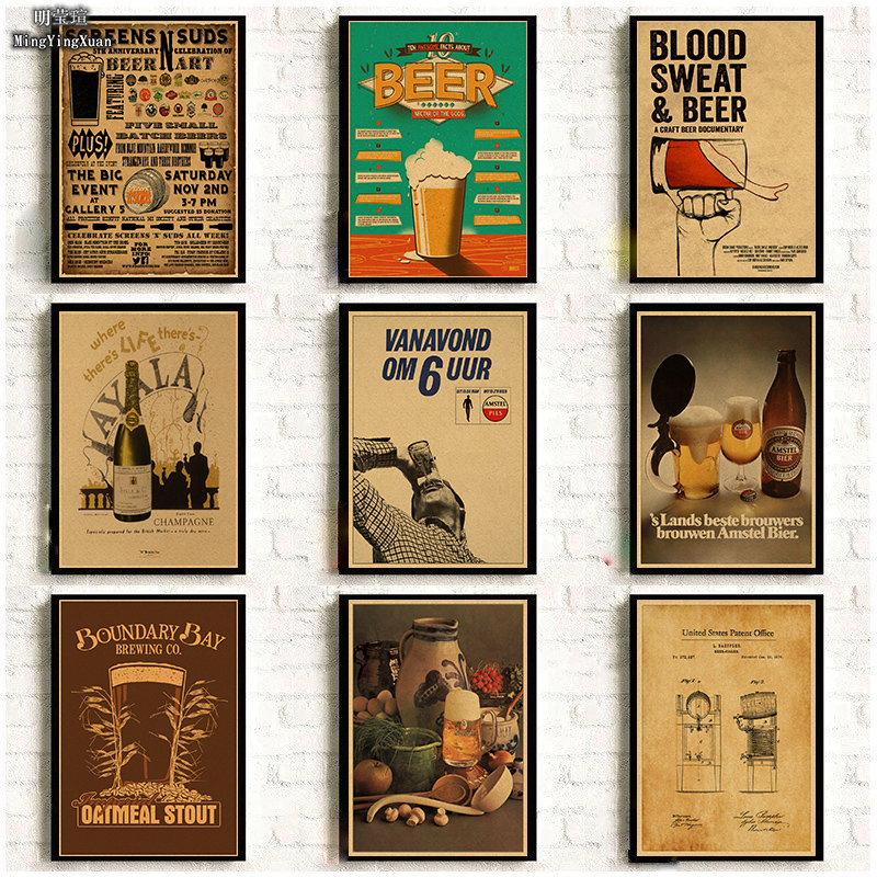 Vintage Beer Wine Drink Chart  - Wine Beer Mixed Drinks avis et prix
