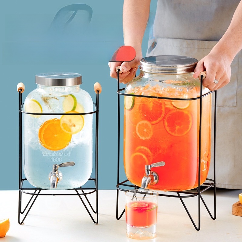 Glass Beer Barrel with Tap Mix - Wine Beer Mixed Drinks avis et prix