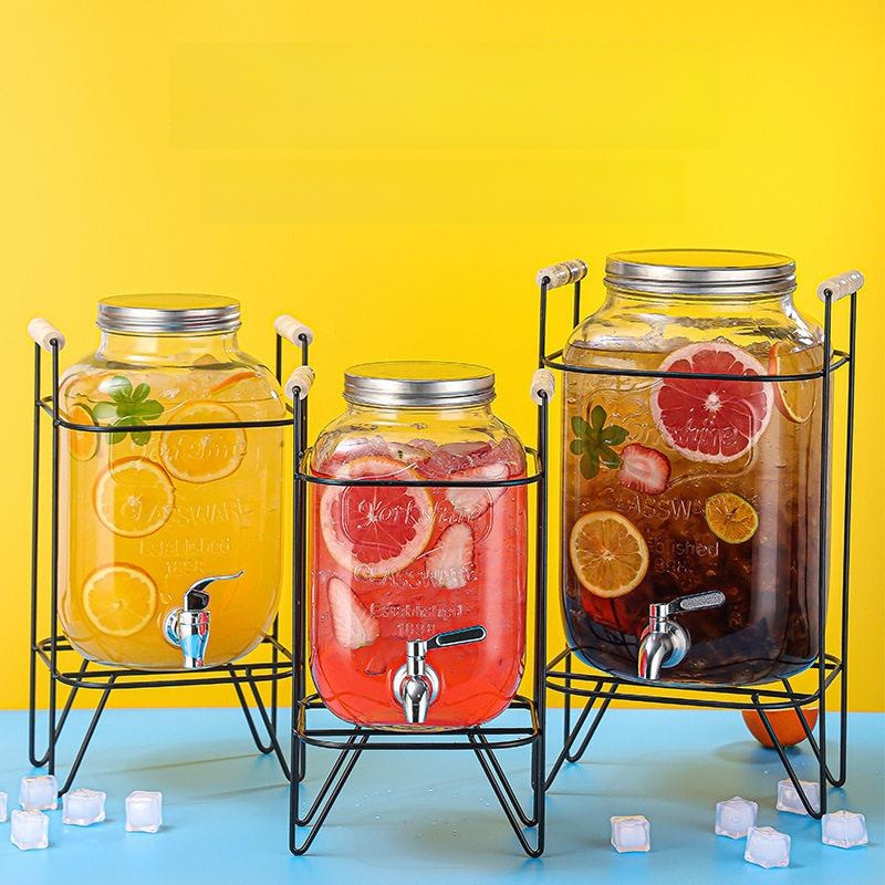 Glass Beer Barrel with Tap Mix - Wine Beer Mixed Drinks avis et prix