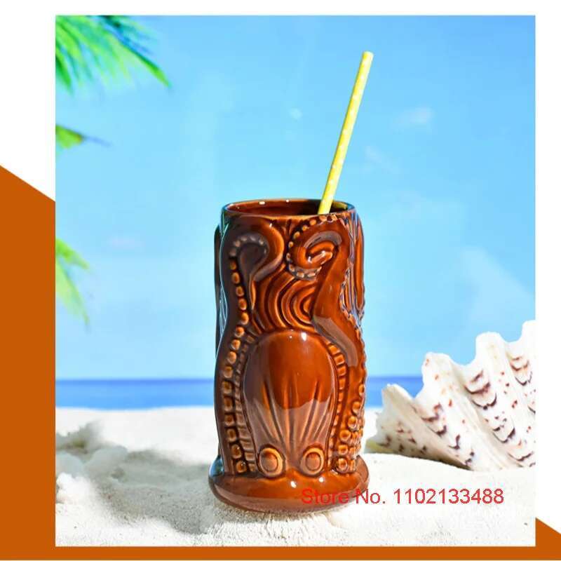 TIKI Bar Cocktail Cup Hawaii T - Wine Beer Mixed Drinks avis et prix