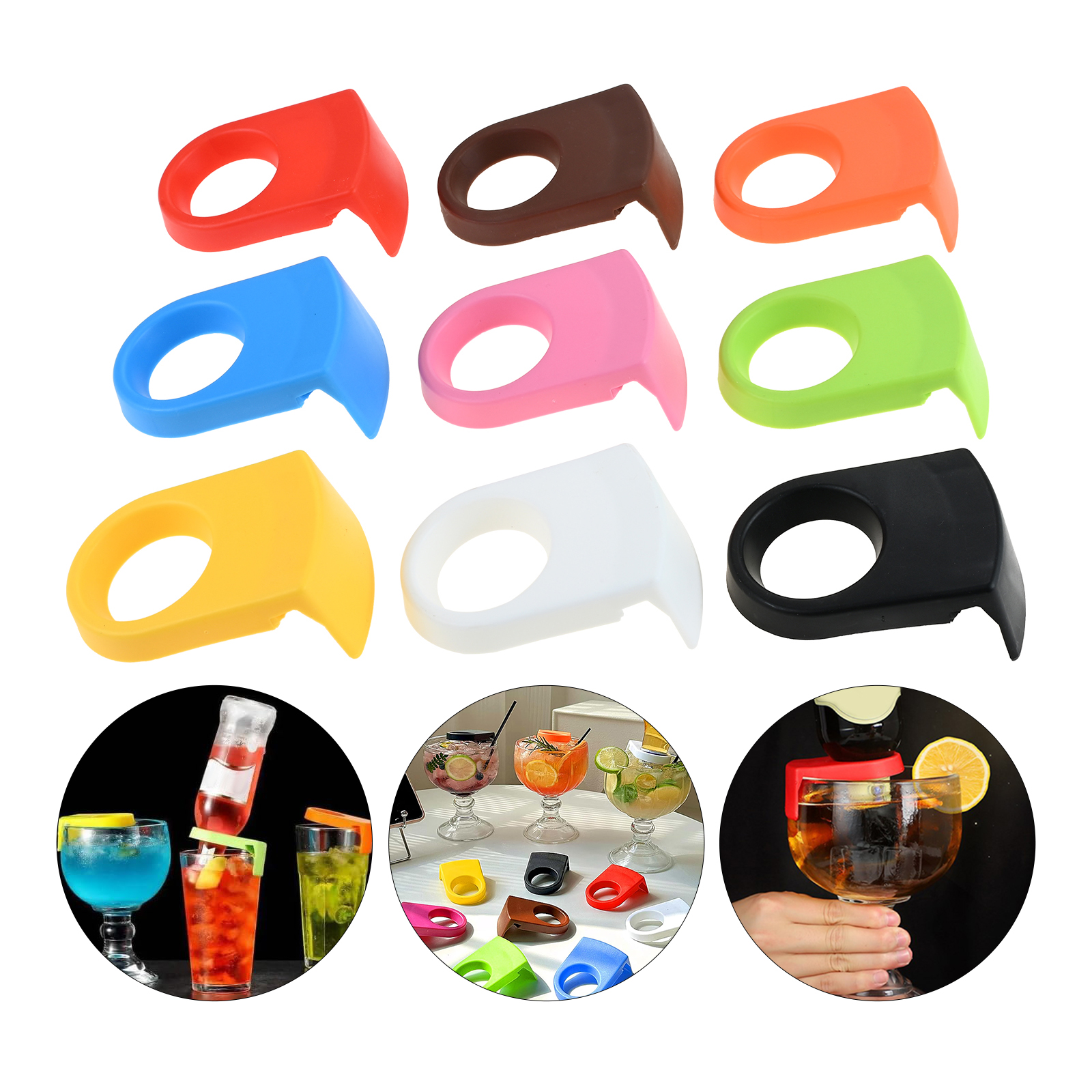 9Pcs Bottle Buckle Holder for  - Wine Beer Mixed Drinks avis et prix