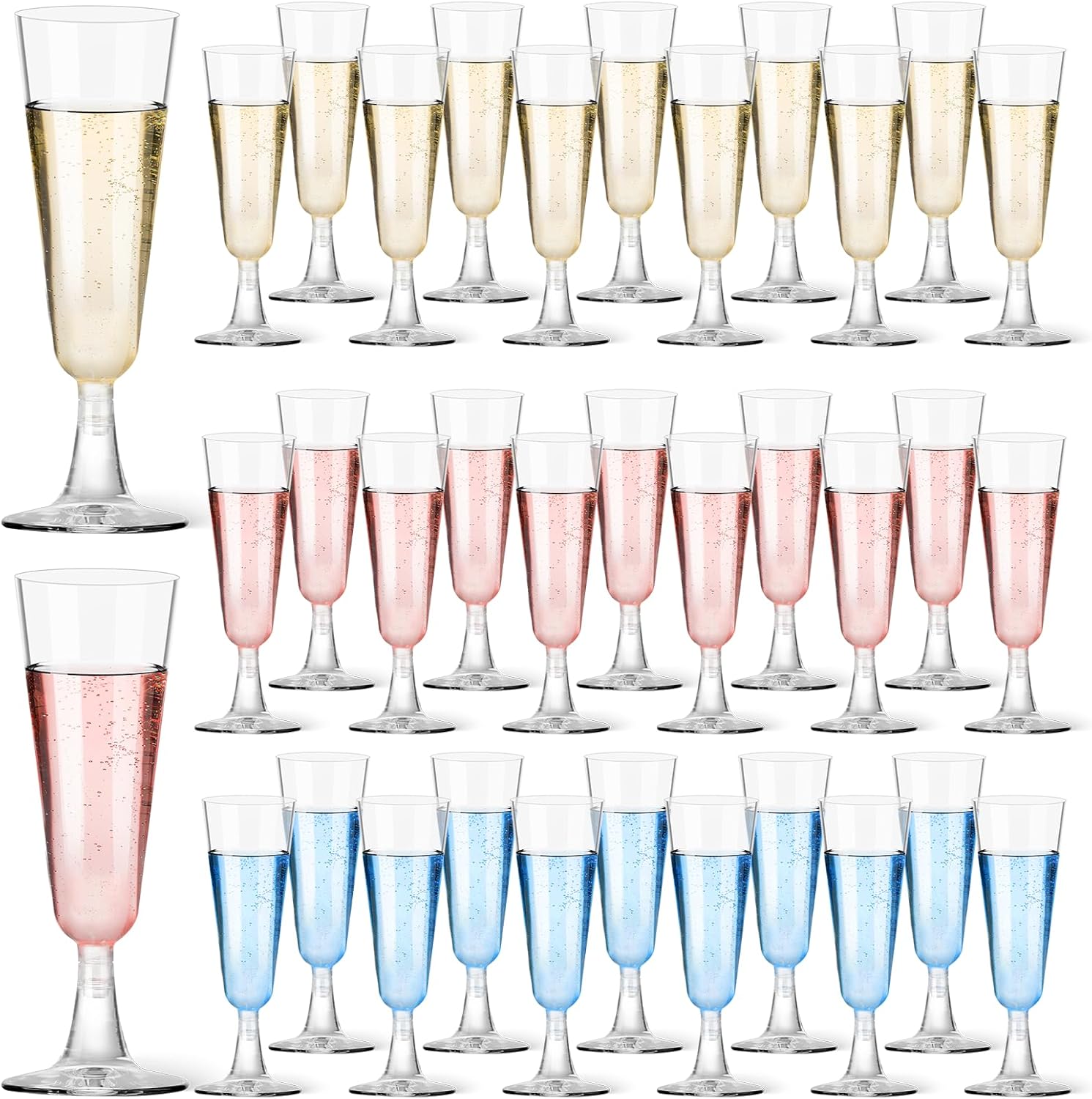 Plastic Champagne Flutes 40 Pa - Wine & Beer Quito avis et prix