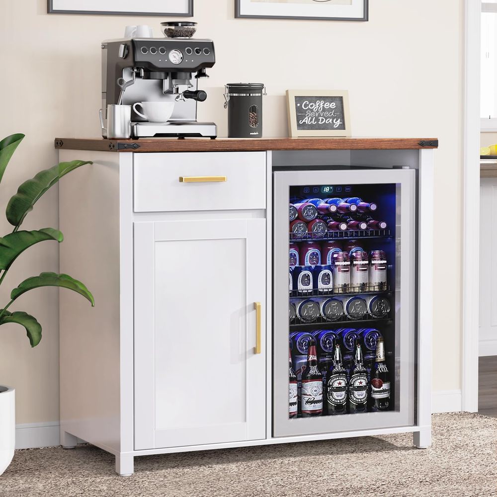 Coffee Bar with Mini Fridge Sp - Wine & Beer Quito avis et prix