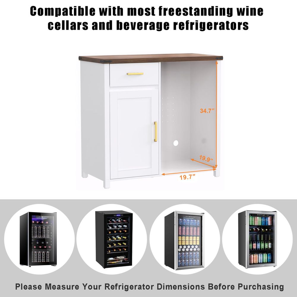 Coffee Bar with Mini Fridge Sp - Wine & Beer Quito avis et prix