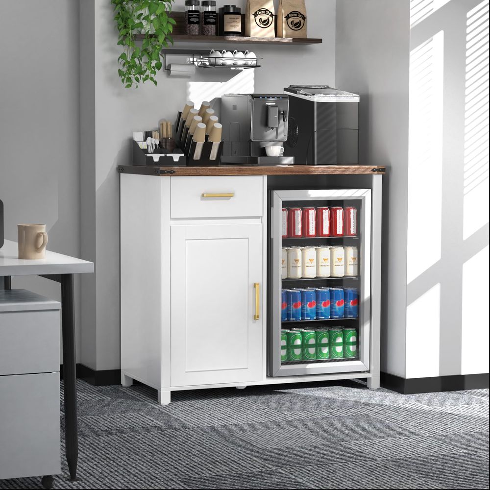 Coffee Bar with Mini Fridge Sp - Wine & Beer Quito avis et prix